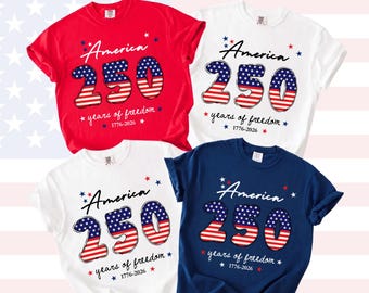 USA 250th Anniversary Shirt, 4th July Kids Tee, USA 250th Independence Day Tee, 4th July 250th Year Shirts,4th July Family Shirts