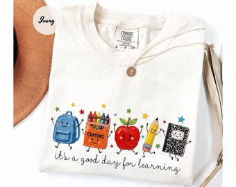Brushstroke It's a Good Day for Learning Comfort Colors Tshirt, Teacher Life Tee, Be Kind Teacher Shirt , Back to School Shirt