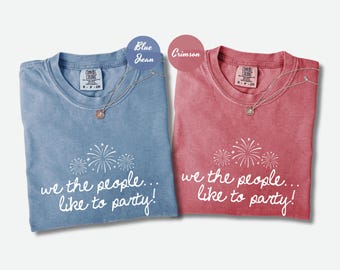 We the People 4th of July Comfort Colors Shirt, Fourth of July Family Matching Vacation Tshirt, Patriotic Family Reunion Tee, Family Shirts