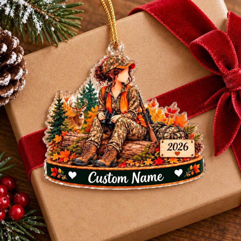 Personalized Girl Loves Hunting, Hunting Girl Gift, Gift for Female ...