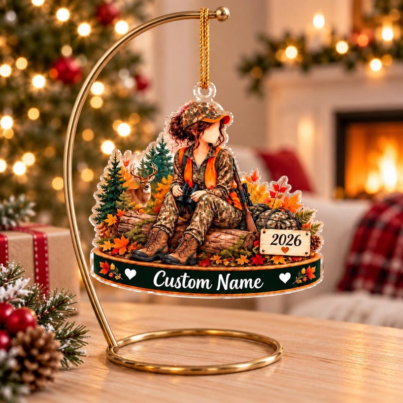 Personalized Girl Loves Hunting, Hunting Girl Gift, Gift for Female ...