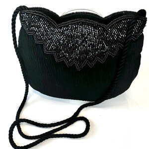 VTG 80s Black vintage purse & coin purse set retro preppy casual party 1980s Preppy Handbag - Etsy main image 4