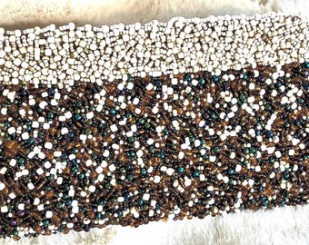 Vintage Glam Beaded Clutch Purse Bag