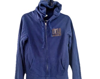 Sudadera con capucha y cremallera para mujer de los NY Giants de Victoria's Secret PINK, estilo vintage de los años 2000, talla pequeña.