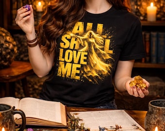 Alle sollen mich LOTR T-Shirt lieben | Galadriel Herr der Ringe Tee | Tolkien Fan Geschenk | Fantasy-Shirt