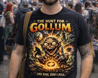 Gollum One Ring T-Shirt | Herr der Ringe Dark Fantasy Geschenk | Herr Der Ringe Tee | Tolkien Fächer