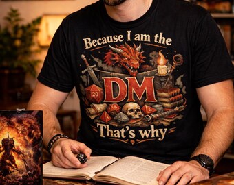 Dungeon Master T-Shirt | Vintage Dragon Dice RPG Apparel