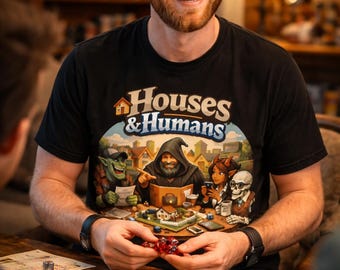 DnD Real Estate T-Shirt | Funny RPG Gamer Tee | Houses Humans Crossover
