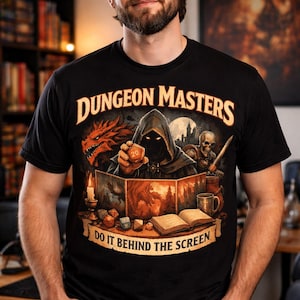 Maglietta Dungeon Master / Maglietta DnD "Fallo dietro lo schermo"