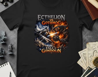 Ecthelion vs Gothmog T-Shirt | Fall of Gondolin Tolkien Tee