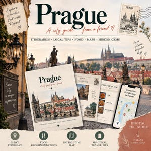 Prague Weekend Travel Guide | 2-Day Itinerary, Food Tips, Interactive Map & Local Travel Advice | Digital PDF