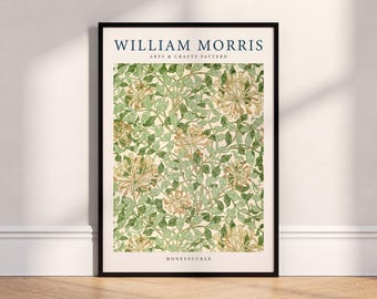 Blackberry Botanical Print Poster, William Morris Style, Arts and