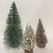 Three Vintage Miniature Bottle Brush Trees