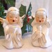Vintage Angel Christmas Figurines, Singing Angel Nun Porcelain Figurines Made In Japan