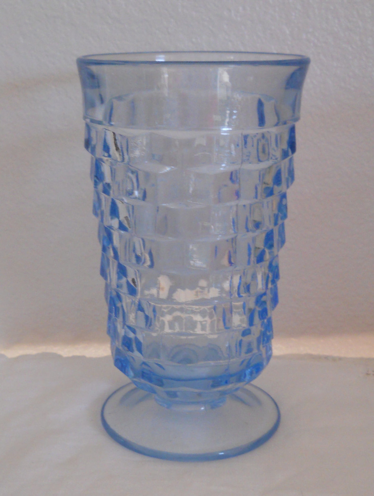 Light Blue Drinking Glasses Indiana Glass Whitehall or Etsy