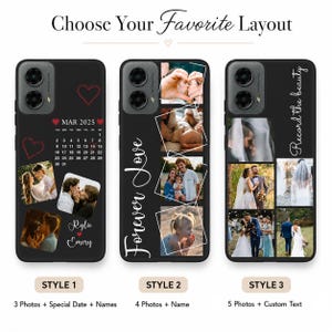 Anpassat fotoskal till Motorola – Personligt stötsäkert fodral till Moto G/Edge – Gåva