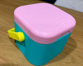 Portabevande retrò per 4 lattine / Mini portabevande stampato in 3D, portabevande in stile vintage