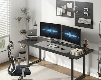 Electric Standing Desk, 4-Leg Stability, Dual Motor, Adjustable Height 28-46"