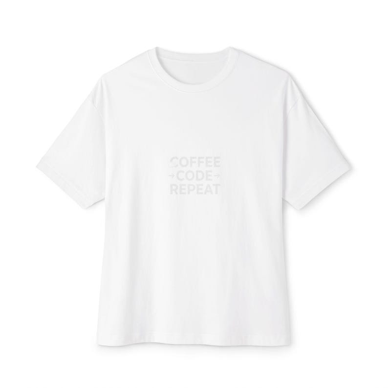 Coffee Code Repeat Shirt, Programmer Humor Tee, Coffee Lover Apparel Bild 8