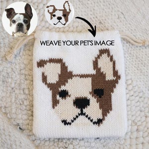 Stickmönster för husdjur, färgschema för hundintarsia, pixelkonst (PDF-nedladdning)