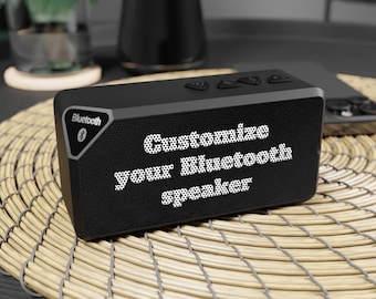 Altavoz Bluetooth personalizado, altavoz inalámbrico personalizado, audio con foto de mascota personalizada, altavoz portátil para exteriores, regalo tecnológico para él.