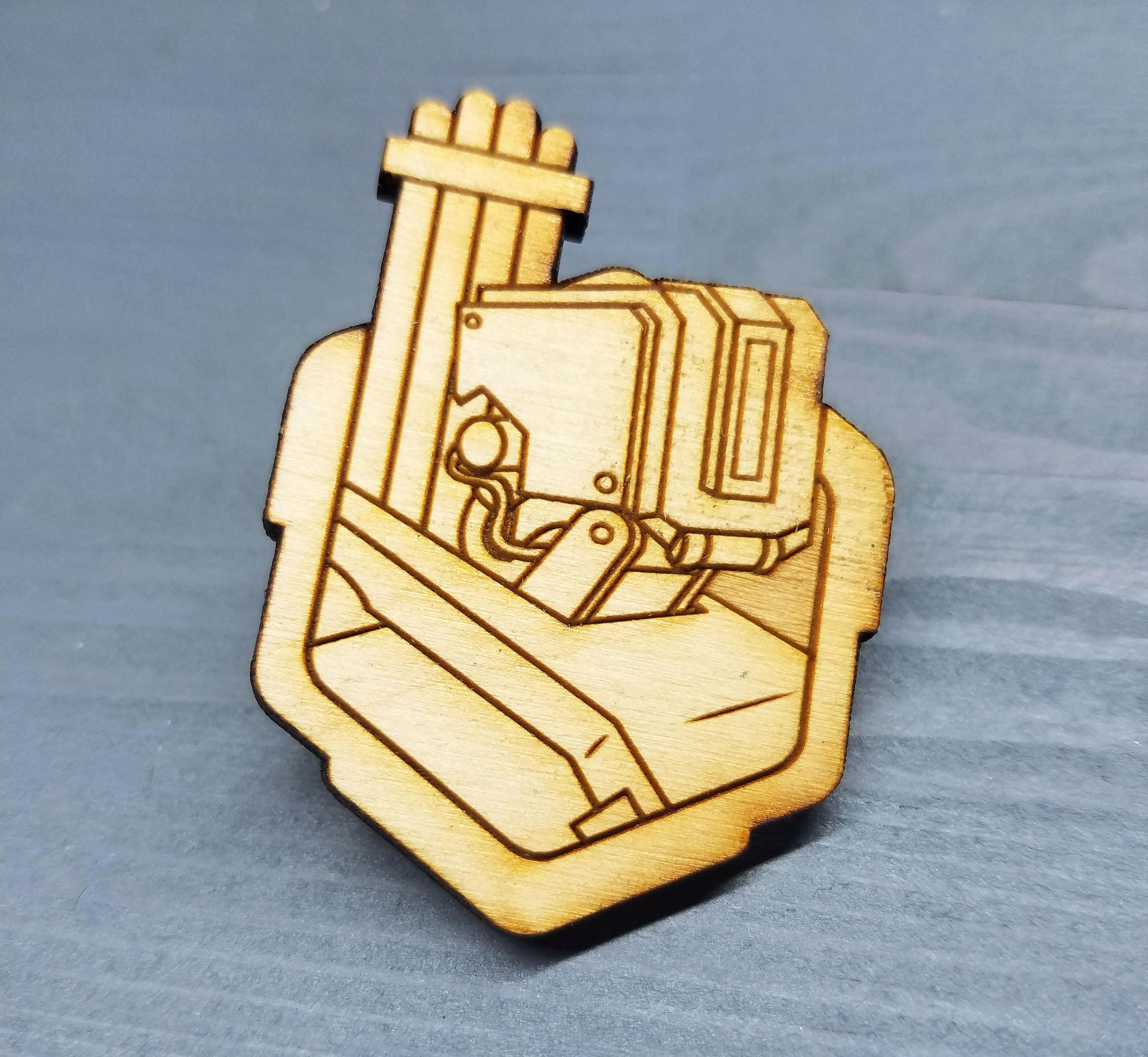 Bastion Overwatch Pin Laser Cut Jewelry Wood Accessories Etsy