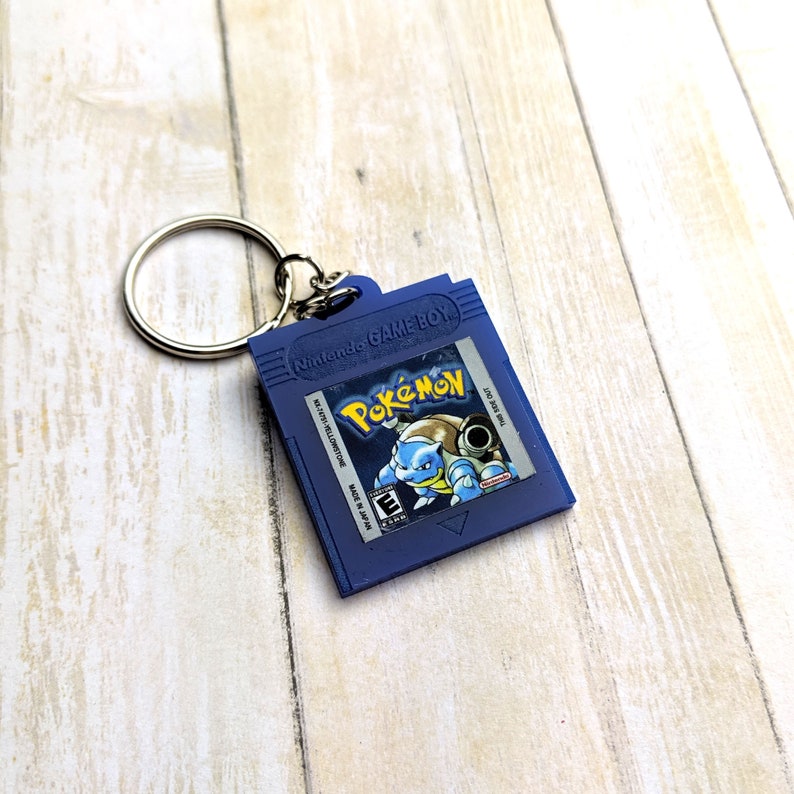 Acrylic Accessories Laser Cut Jewelry Silver Version Gameboy Cartridge Keychain