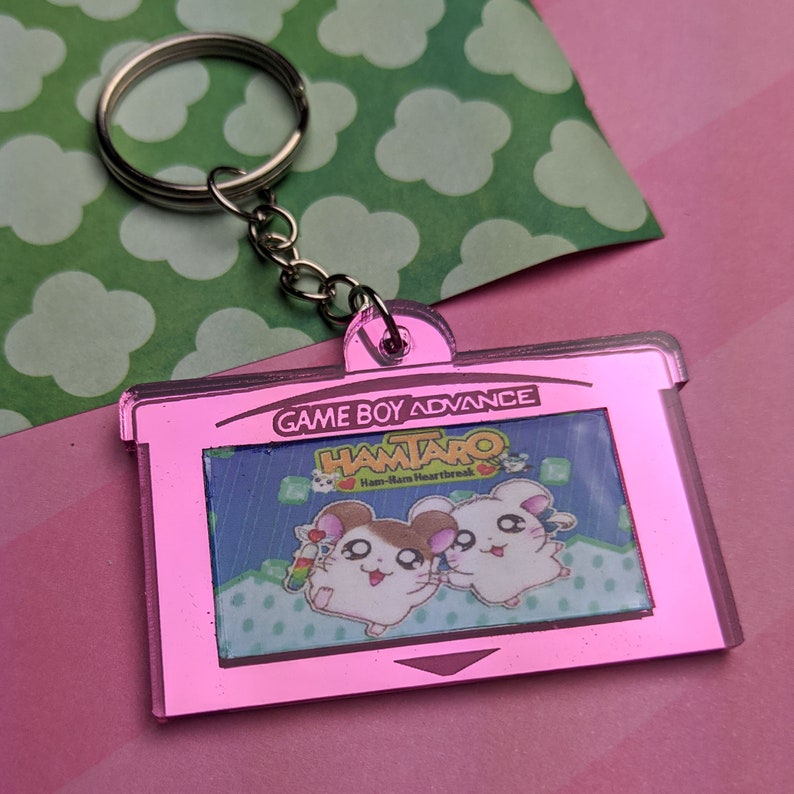 Hamtaro Ham Ham Heartbreak Gameboy Advance Cartridge Keychain Etsy