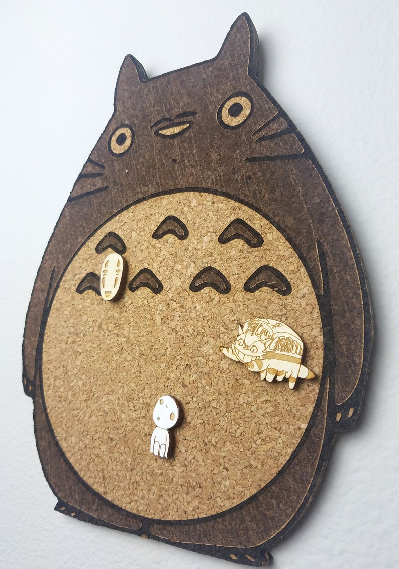 Totoro Cork Board Enamel Pin Display Laser Cut Cork Board Etsy