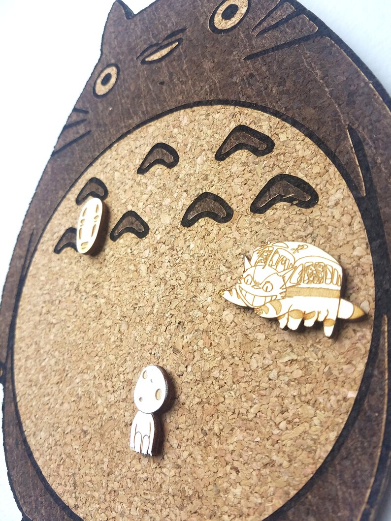Totoro Cork Board Enamel Pin Display Laser Cut Cork Board Etsy