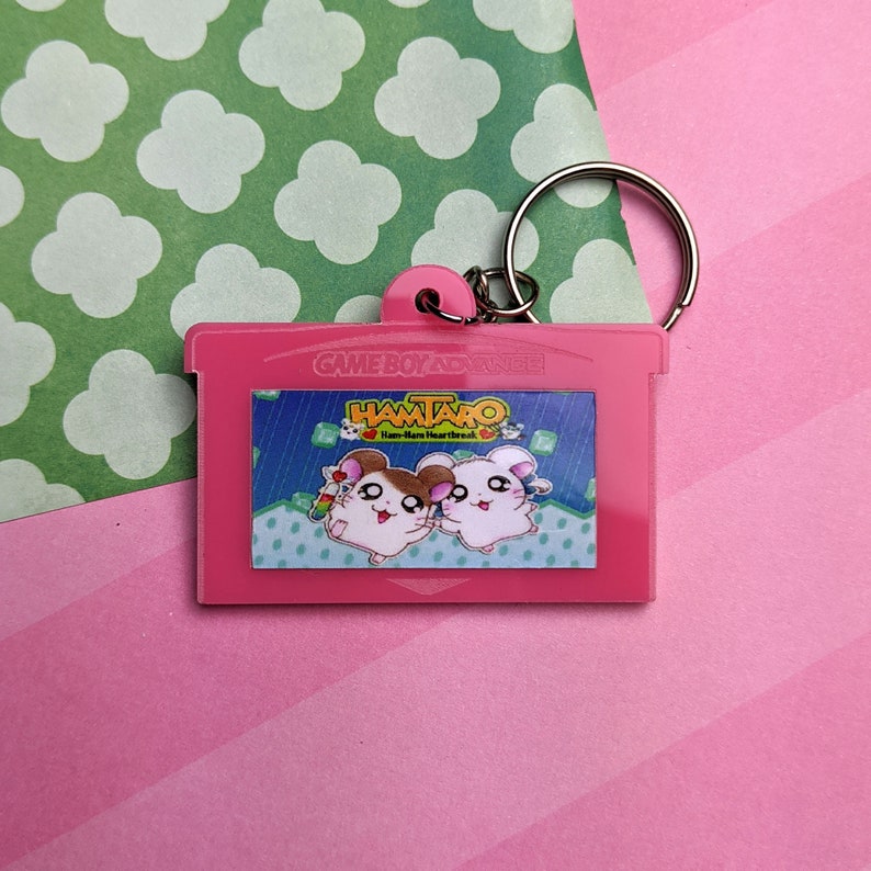 Hamtaro Ham Ham Heartbreak Gameboy Advance Cartridge Keychain Etsy