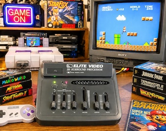 SRS 3D Surround Processor  Retro Gaming Audio Enhancer CRT TV Stereo Widener Elite Video S-5 1990s
