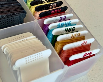 Embroidery Floss Bobbins - Stitchable Bobbin - 3D Printed - Thread Organization