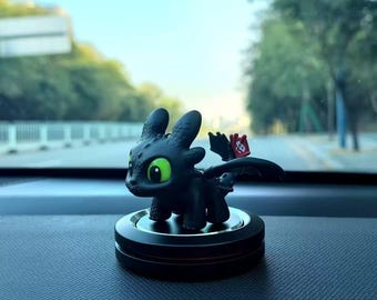 Light-Up Dragon Car Ornament and Keychain, Movable Wings, Glow Eyes, Fan Art Accessory。