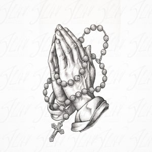 Praying Hands Tattoo - Etsy Hong Kong