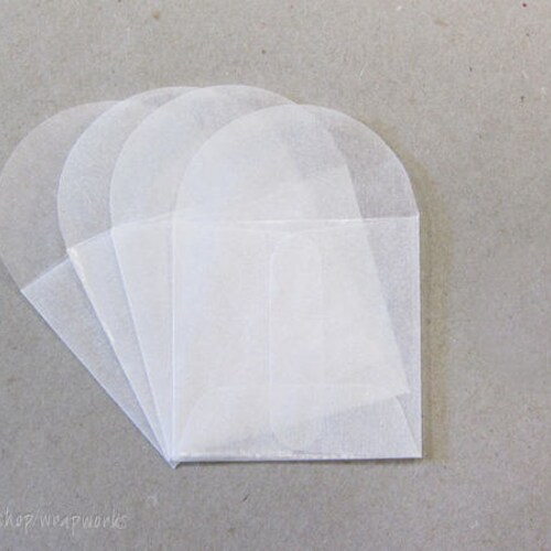 50 Glassine Envelopes 4x4 Inches Confetti Sample Coin or Etsy