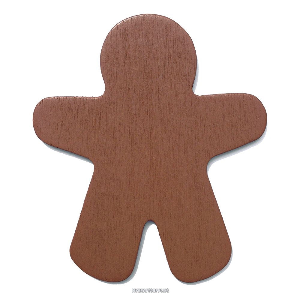 25 Brown Wood Gingerbread Man CutOuts 3 7/8 Inch Ready to Etsy