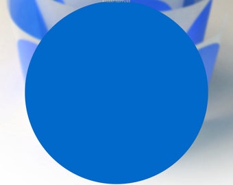 2" Blue Round Stickers/Labels/Dots; 20, 30, 50, 100 2 inch Circles: Stamping, Labeling, Invitations, Decorations, Scrapbooking, Packages ETC