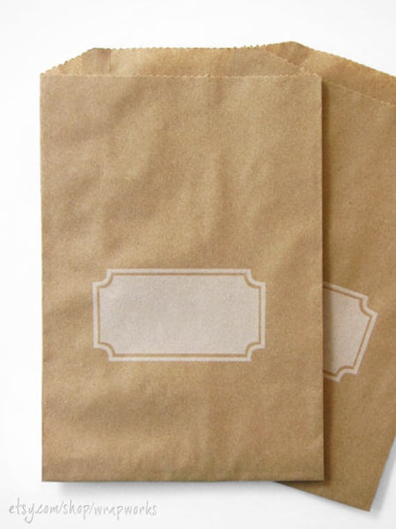 5 x 7.5" Flat Paper Bags 50 Metallic Gold Polka Dot Favor Bags 5 x 7 1/2 Inch