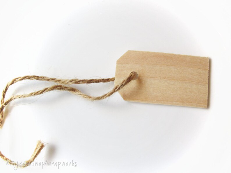 50 Natural Wood Gift Price Tags 2 1/4 Inch Wood Hang Tags Etsy
