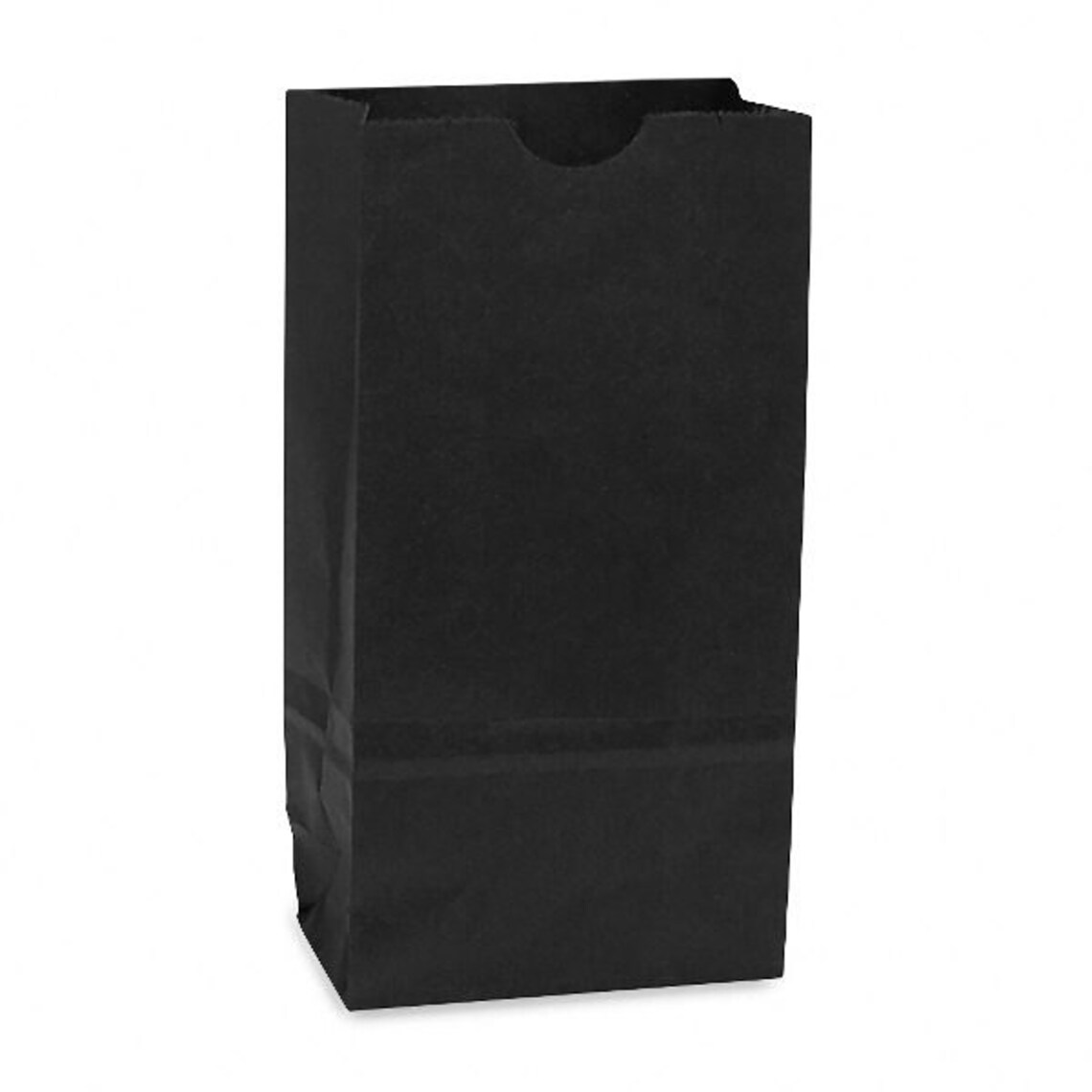 50 Black Paper Bags 41/4 x 21/4 x 8 3/16 Gusseted Stand Up Etsy