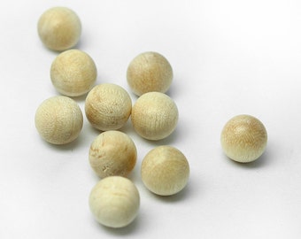 Unfinished Wood Balls, Tiny, 1/4" 6mm Wood Balls, Made in USA