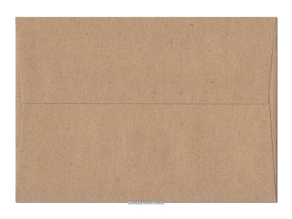 A1 5 1//8 x 4 5//8 Inch Brown Bag Kraft Envelopes Set of 25 for Handmade Cards