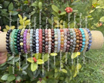 Elastic Beaded Bracelet, Handmade Stretch Bracelet, Minimalist Stackable Jewelry, Everyday Gift for Women