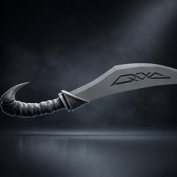 Curved Dagger - Etsy