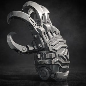 Cosplay mechanische handschoen Power Fist Sci-Fi arm wapen cybernetische klauw Armor 3D-gedrukte draagbare prop futuristische cosplay-uitrusting