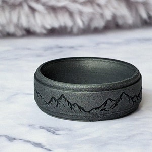 Silicone mountain ring top