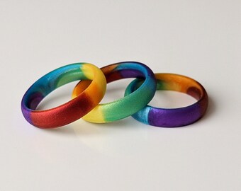 Silicone rainbow deals ring