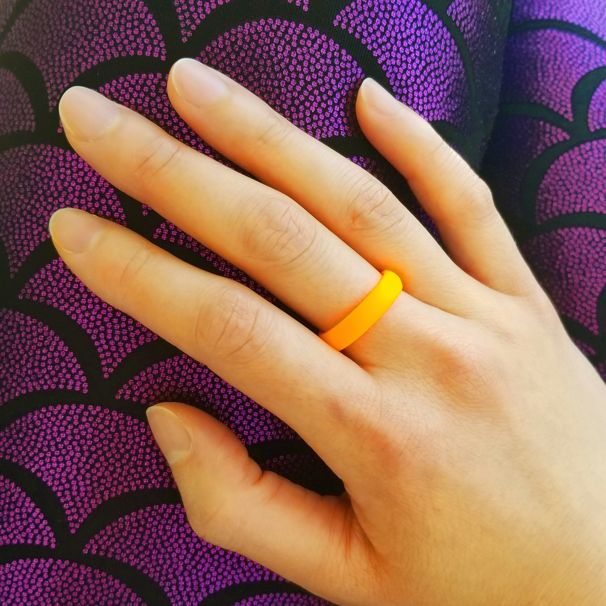 Orange store silicone ring
