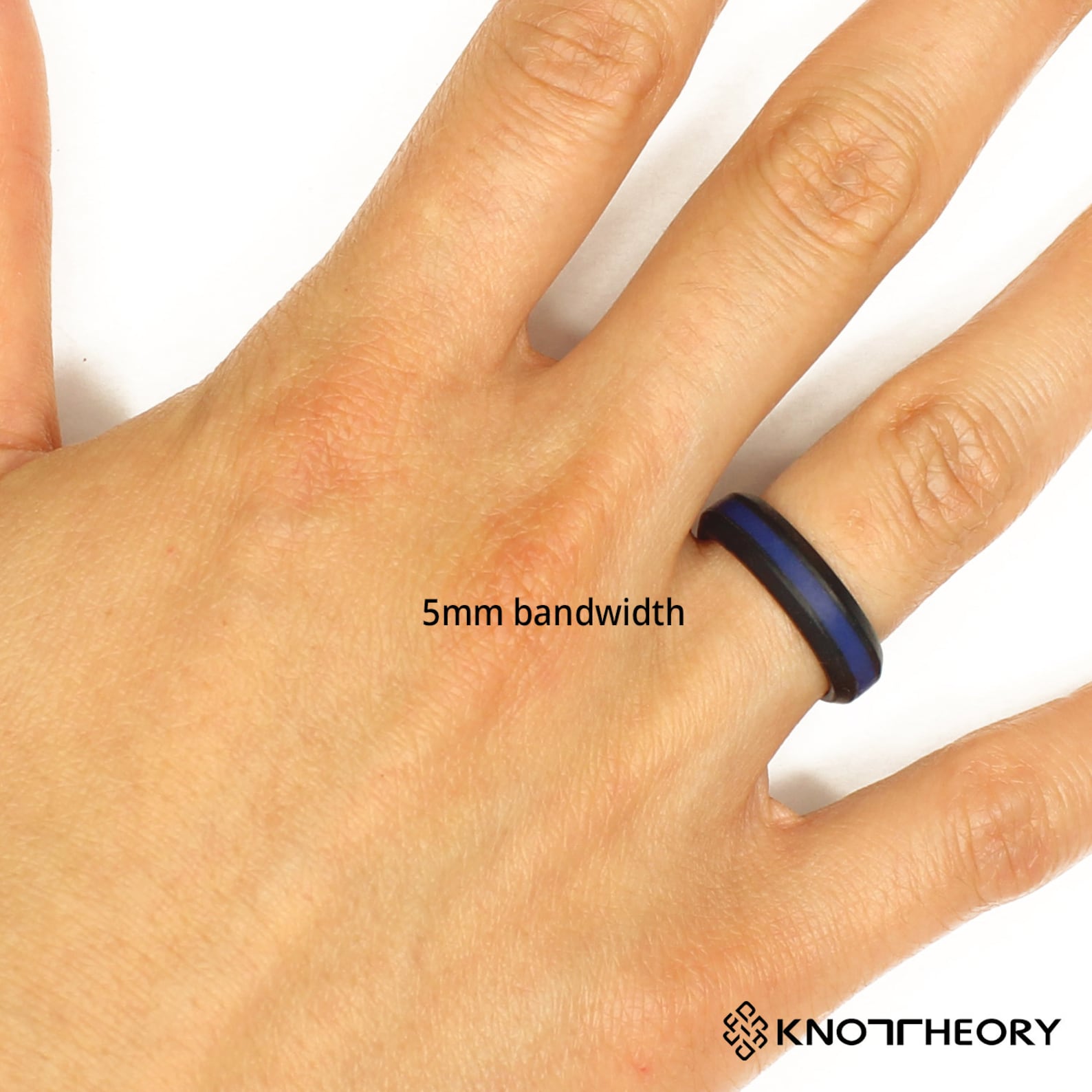 Thin Blue Line Silicone Ring Men Women Thin Blue Line Gifts Etsy